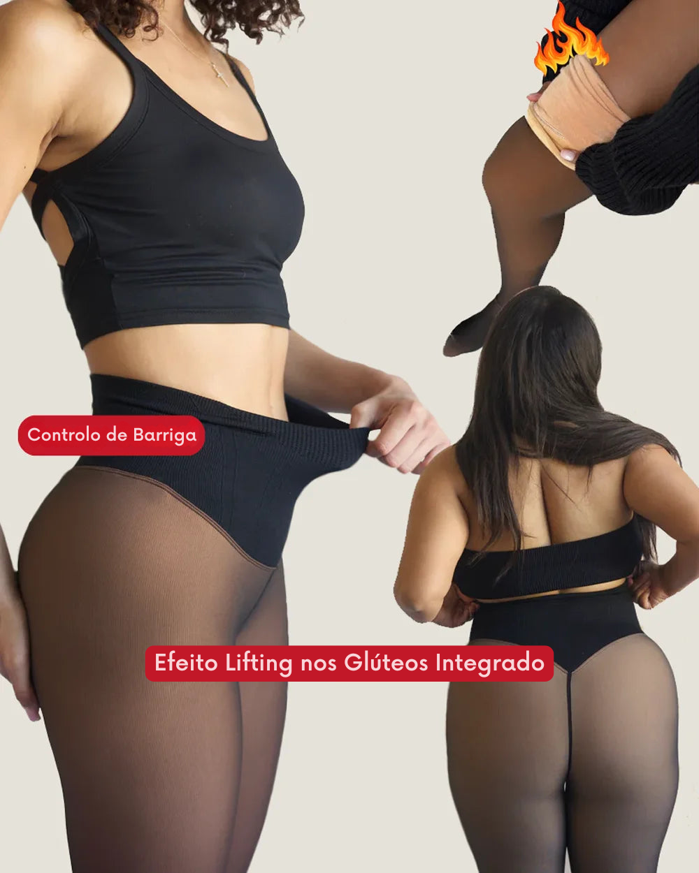 Collants Térmicas de Polar - Modeladoras e Quentinhas