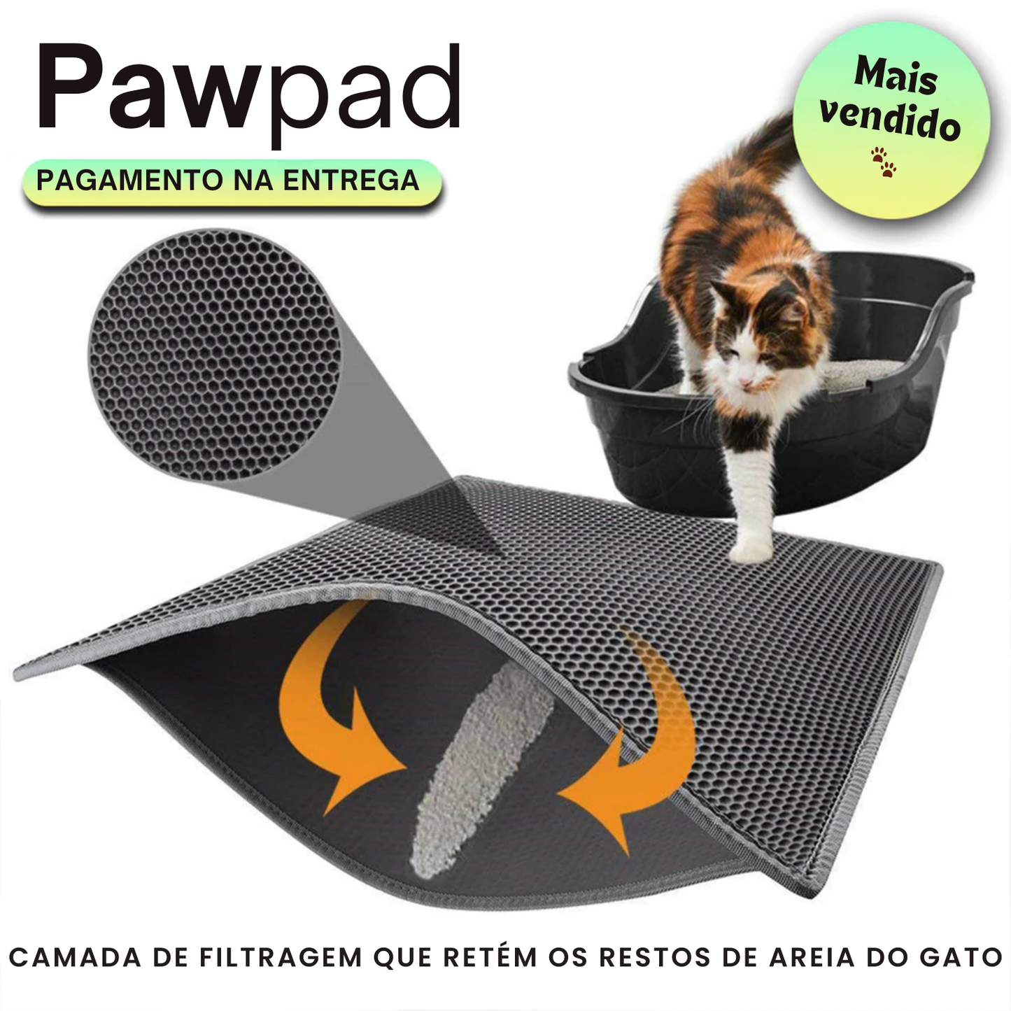 PawPad – Tapete Apanha-Areia para Gatos