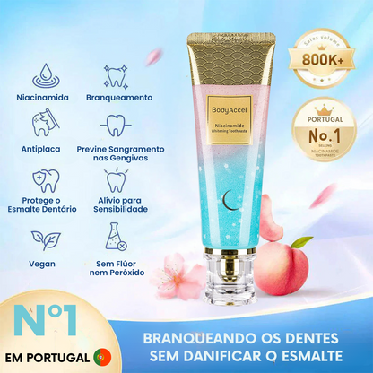 BodyAccel Pasta Branqueadora Natural – Fórmula Suave com Niacinamida