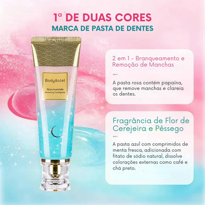 BodyAccel Pasta Branqueadora Natural – Fórmula Suave com Niacinamida