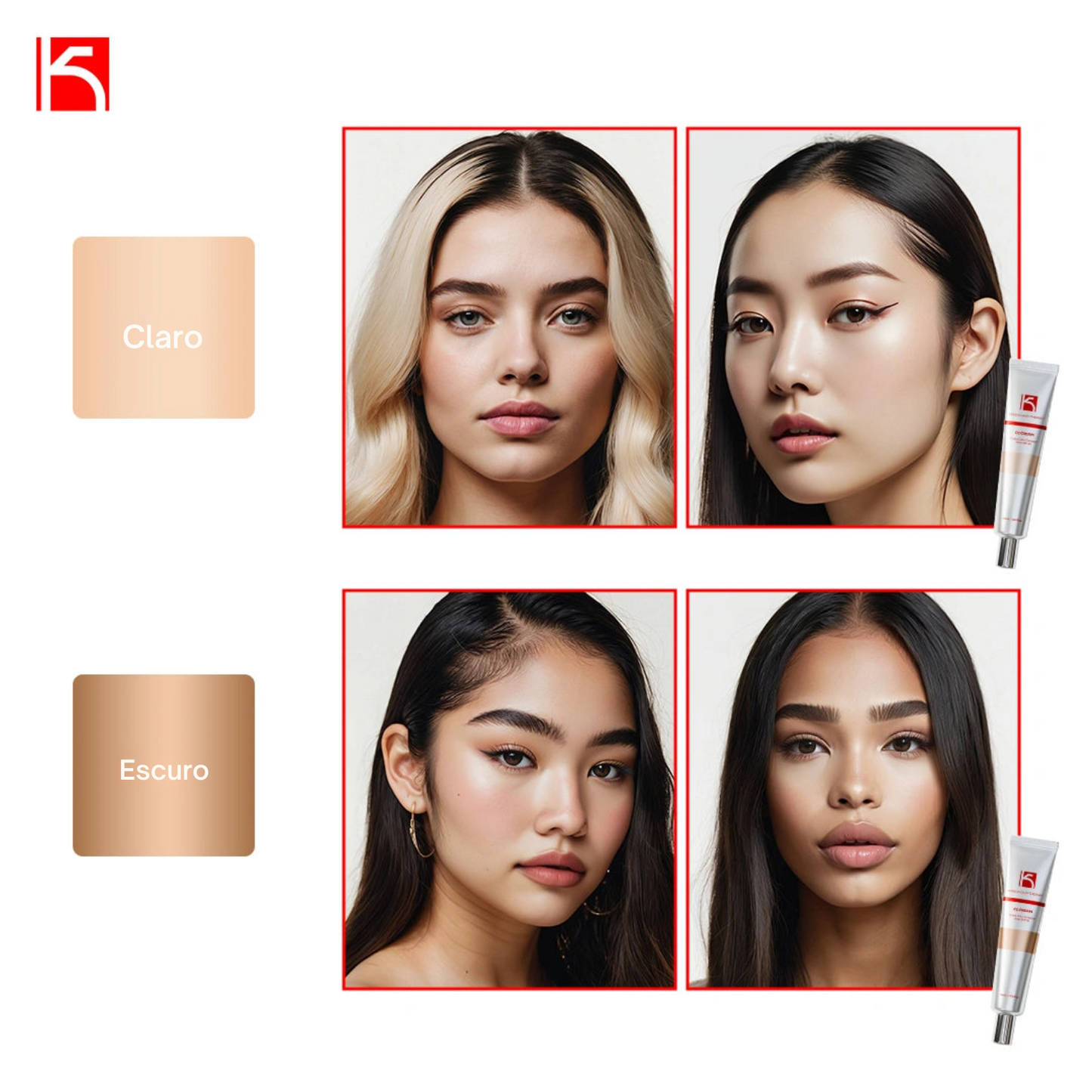 CC Cream de Cor Mutável – Corretor de Tom com SPF 25 & Cica