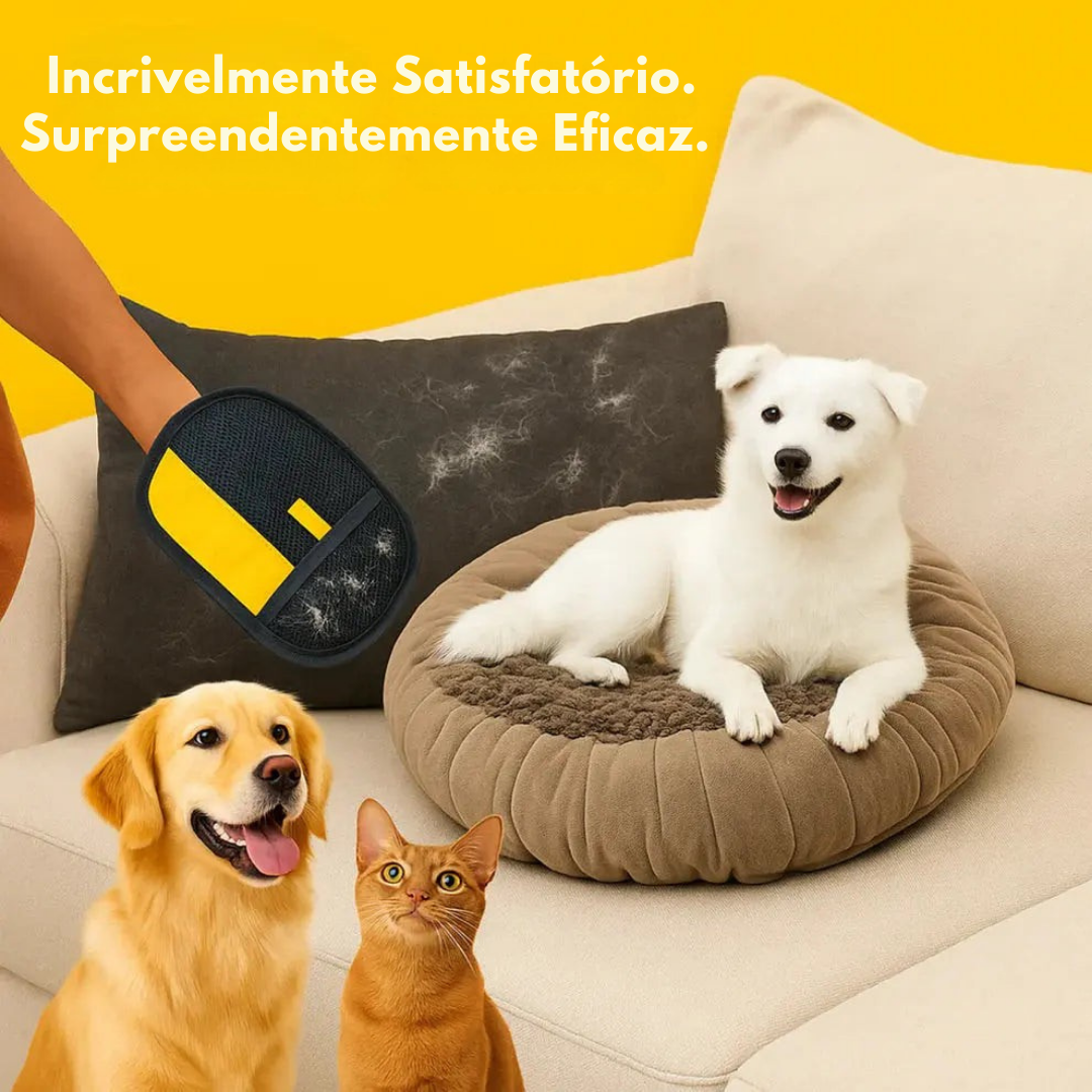 Luva Removedora de Pelos para Cães e Gatos – PawGlove™