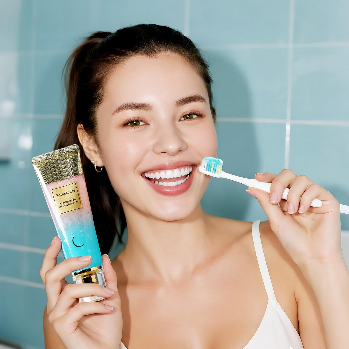 BodyAccel Pasta Branqueadora Natural – Fórmula Suave com Niacinamida