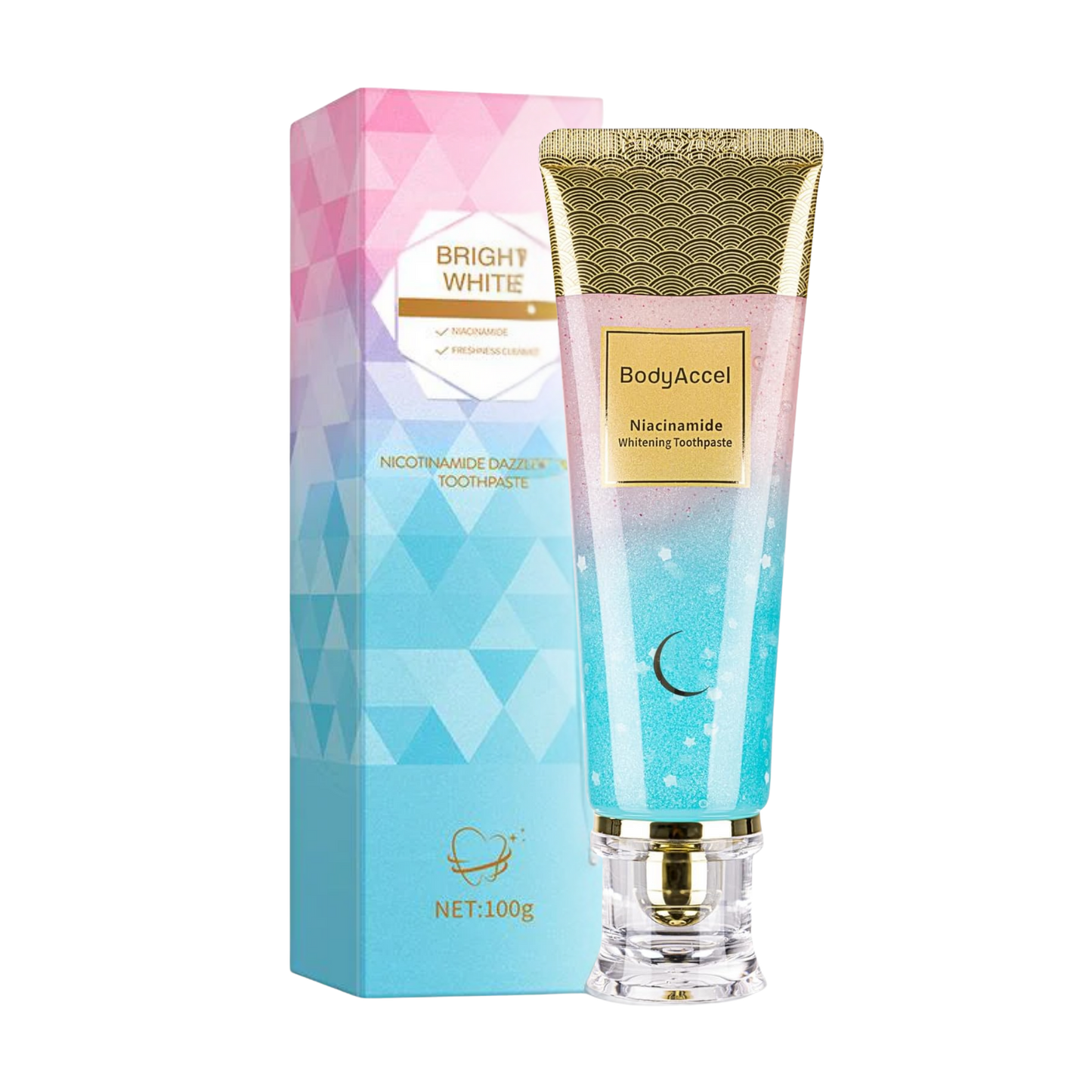 BodyAccel Pasta Branqueadora Natural – Fórmula Suave com Niacinamida