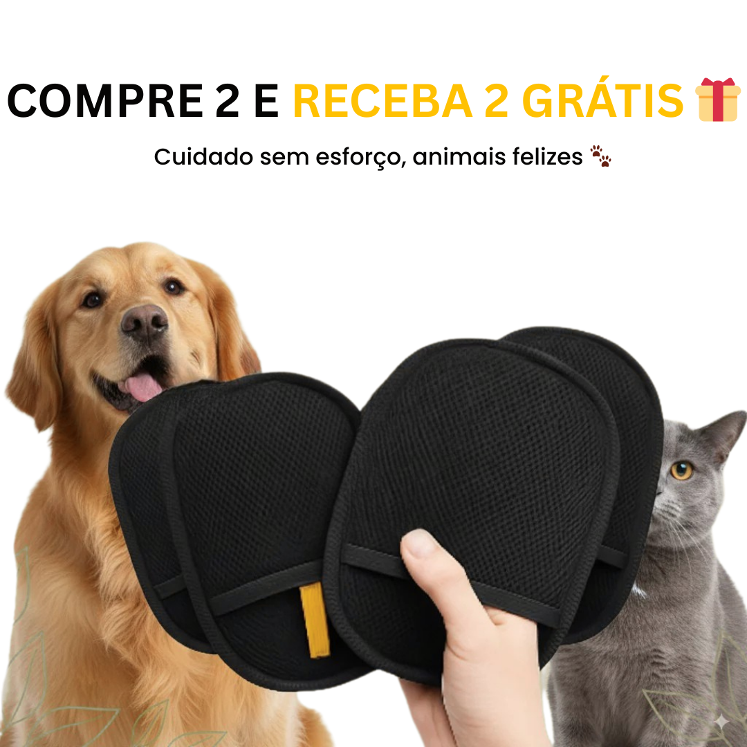 Luva Removedora de Pelos para Cães e Gatos – PawGlove™